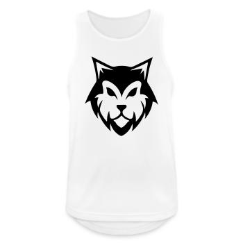 Loup alpha - Débardeur respirant Homme - blanc - Devant - Nick (188cm)