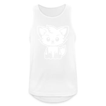 Fox Comic - Men's Breathable Tank Top - white - Front - Nick (188cm)