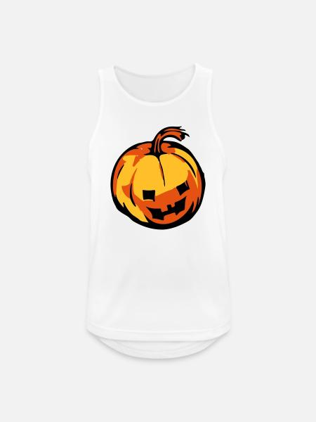 pumpkin - Men's Breathable Tank Top - white
