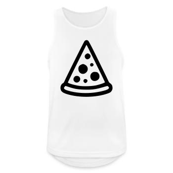 Pizza - Männer Tank Top atmungsaktiv - Weiß - Vorne - Nick (188cm)