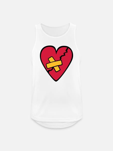 CoeurBrisé - Men's Breathable Tank Top - white