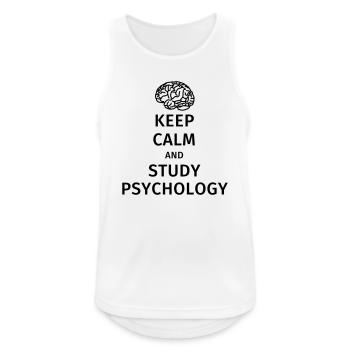 keep calm and study psychology - Men's Breathable Tank Top - white - Front - Nick (188cm)