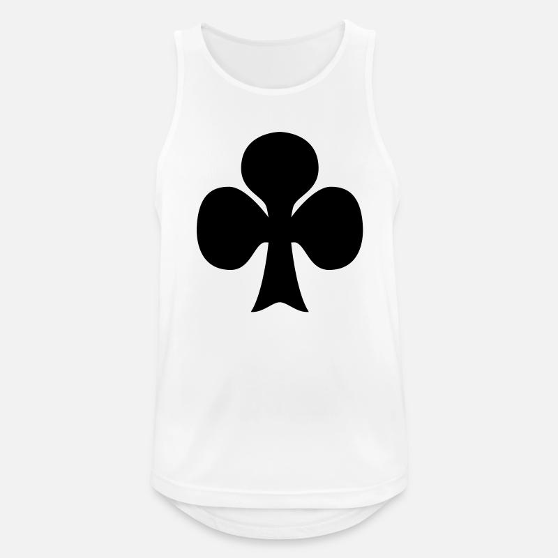 clover leaf - Männer Tank Top atmungsaktiv - Weiß