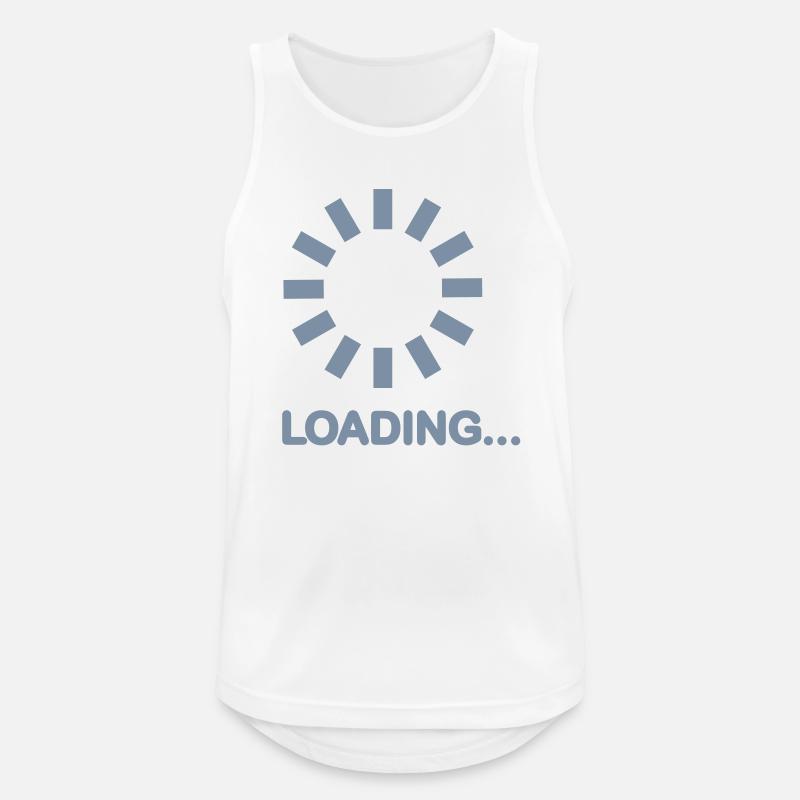 Loading - Männer Tank Top atmungsaktiv - Weiß