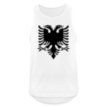 Doppelkopf Eagle_V2 - Männer Tank Top atmungsaktiv - Weiß - Vorne - Nick (188cm)