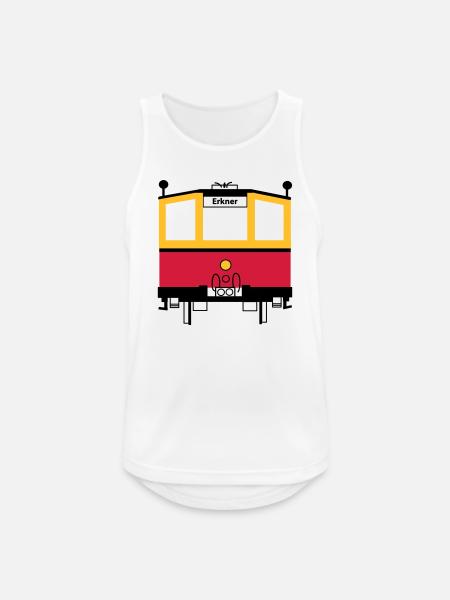 S-Bahn - Männer Tank Top atmungsaktiv - Weiß