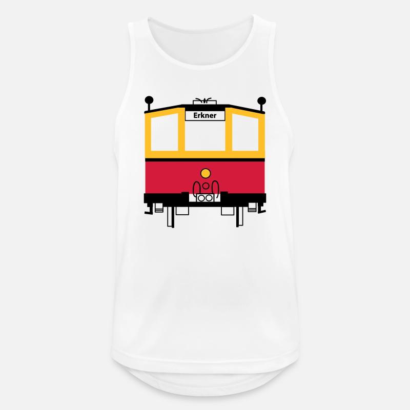 S-Bahn - Männer Tank Top atmungsaktiv - Weiß