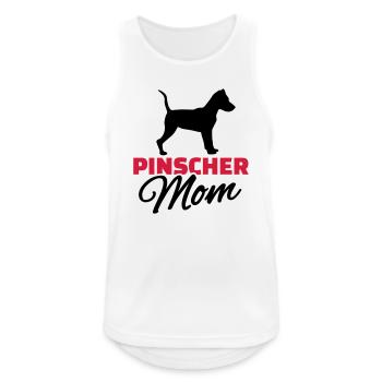 Pinscher Mom - Débardeur respirant Homme - blanc - Devant - Nick (188cm)