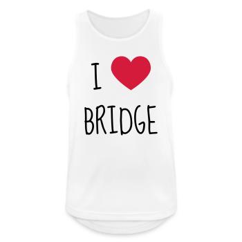bridge / bridgeur / bridgeuse / cartes - Débardeur respirant Homme - blanc - Devant - Nick (188cm)
