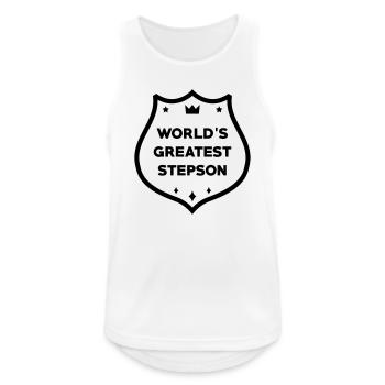 Stepson Schwiegersohn Beau Fils Baby Bébé Birth - Men's Breathable Tank Top - white - Front - Nick (188cm)