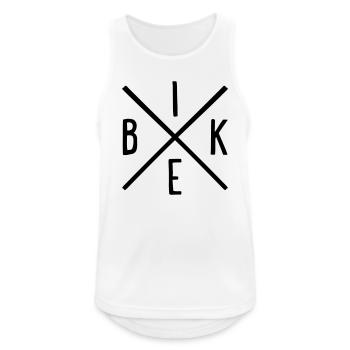 Bike - Men's Breathable Tank Top - white - Front - Nick (188cm)
