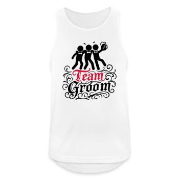Team Groom Wedding Funny - Men's Breathable Tank Top - white - Front - Nick (188cm)