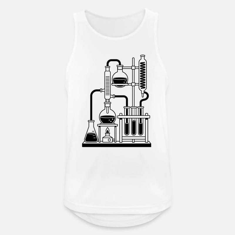 Laboratory - Men's Breathable Tank Top - white