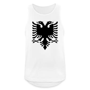 Albania - Men's Breathable Tank Top - white - Front - Nick (188cm)