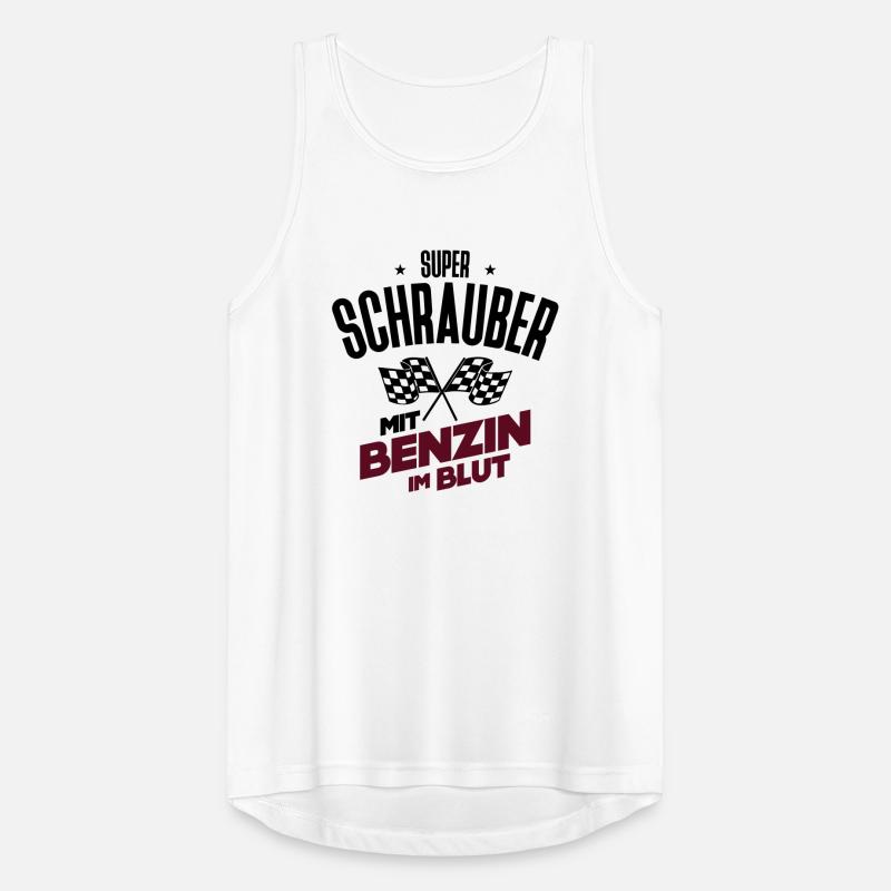 Super Schrauber - Mit Benzin im Blut Männer Tank Top atmungsaktiv