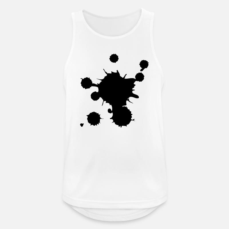 splash - Männer Tank Top atmungsaktiv - Weiß
