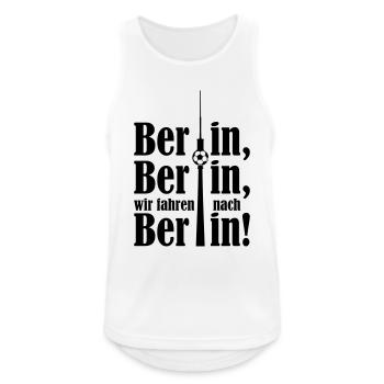 Berlin Berlin wir fahren nach Berlin - Männer Tank Top atmungsaktiv - Weiß - Vorne - Nick (188cm)