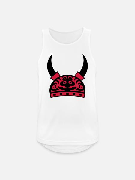 Viking Helmet - Men's Breathable Tank Top - white