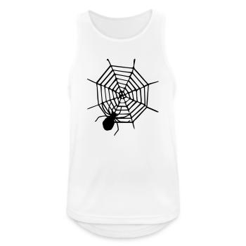 Spider - Spider - Insect - Horror - Halloween - Débardeur respirant Homme - blanc - Devant - Nick (188cm)
