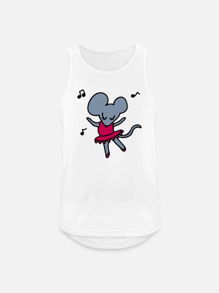 Ballet Mouse 3 - Men's Breathable Tank Top - white