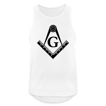 Illuminati - Männer Tank Top atmungsaktiv - Weiß - Vorne - Nick (188cm)