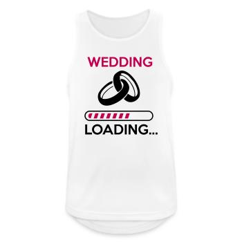 wedding loading - Stag do - hen party - Débardeur respirant Homme - blanc - Devant - Nick (188cm)
