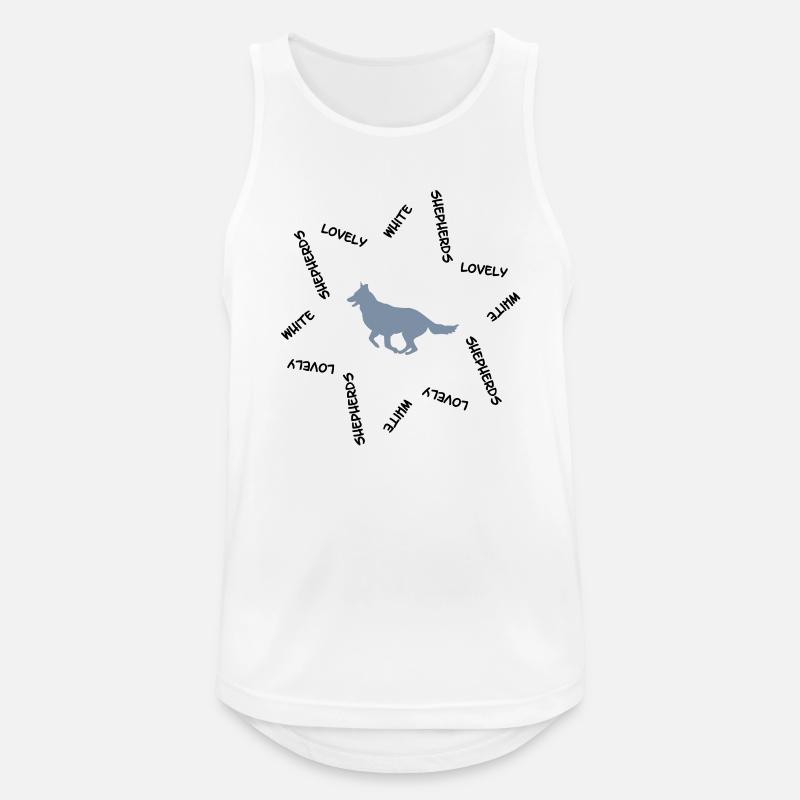 Weisser Schweizer Schäferhund cb2 - Männer Tank Top atmungsaktiv - Weiß