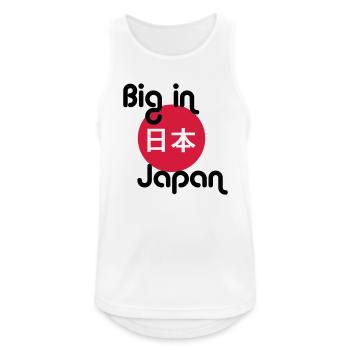 big in japan - Männer Tank Top atmungsaktiv - Weiß - Vorne - Nick (188cm)