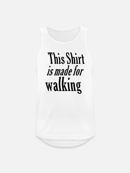 made for walking - Männer Tank Top atmungsaktiv - Weiß