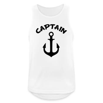 anker - Männer Tank Top atmungsaktiv - Weiß - Vorne - Nick (188cm)