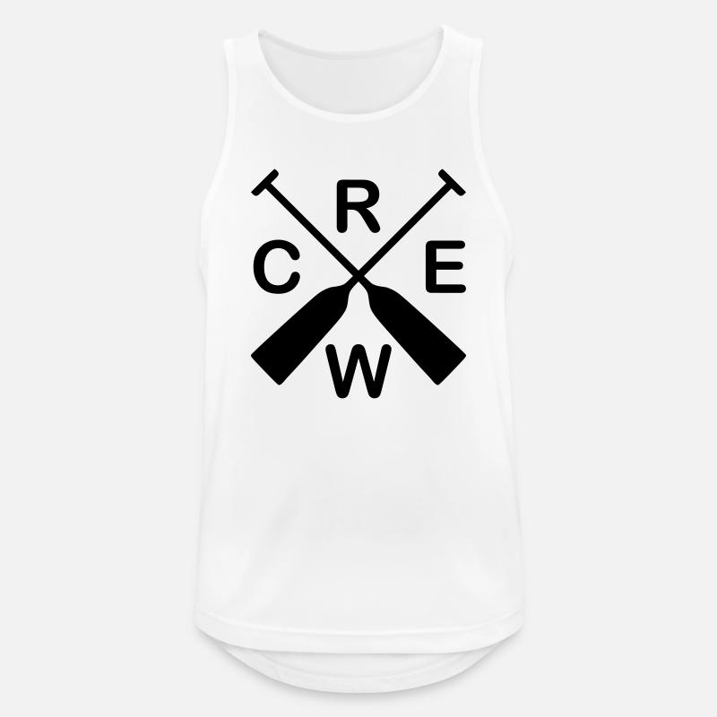 Drachenboot Crew - Männer Tank Top atmungsaktiv - Weiß