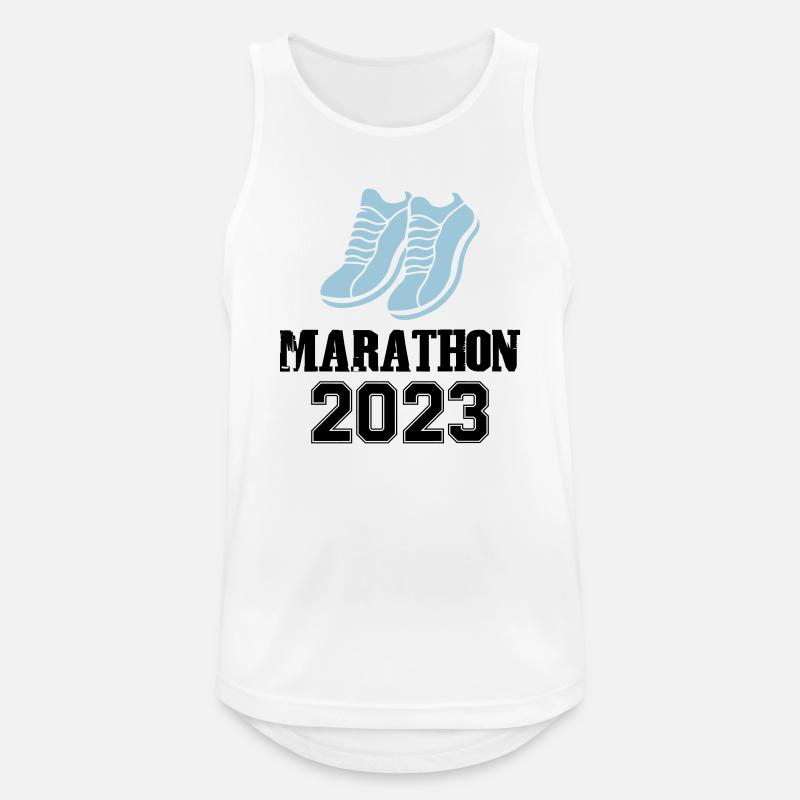 Marathon 2023 - Men's Breathable Tank Top - white
