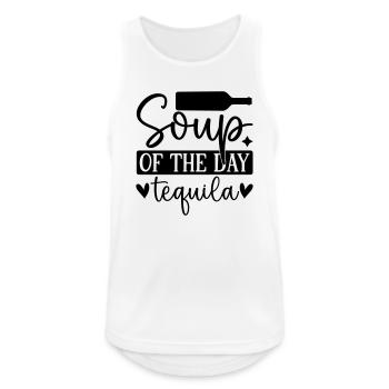 Soup of the day tequila - Men's Breathable Tank Top - white - Front - Nick (188cm)