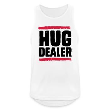 Hug Dealer - Débardeur respirant Homme - blanc - Devant - Nick (188cm)