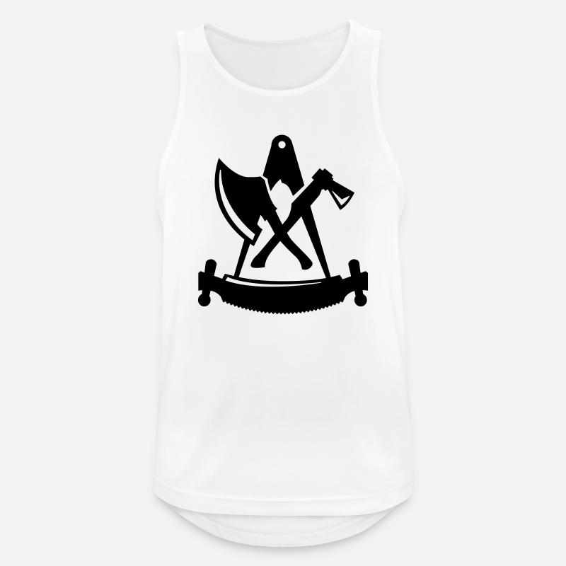 zimmermann - Männer Tank Top atmungsaktiv - Weiß
