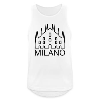 Milan - Men's Breathable Tank Top - white - Front - Nick (188cm)