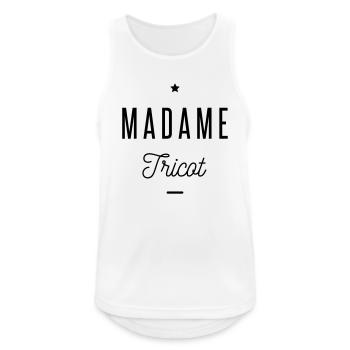 madame tricot - Débardeur respirant Homme - blanc - Devant - Nick (188cm)