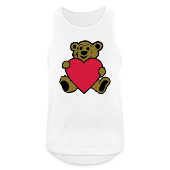 baer bär teddy teddybär - Männer Tank Top atmungsaktiv - Weiß - Vorne - Nick (188cm)