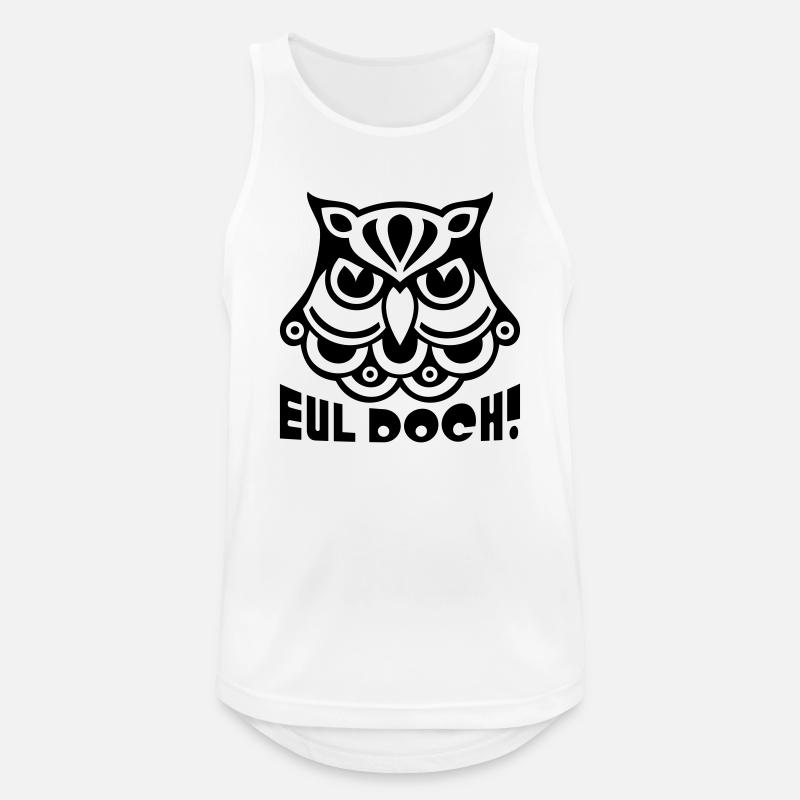 EUL DOCH! - Männer Tank Top atmungsaktiv - Weiß