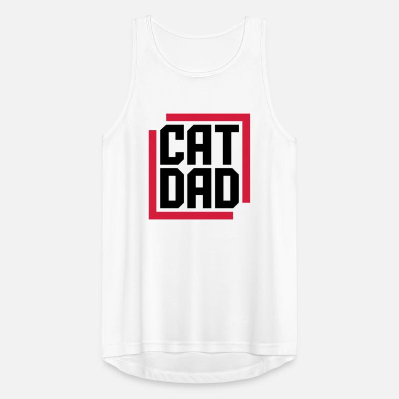 Conception du logo Cat Dad Débardeur respirant Homme