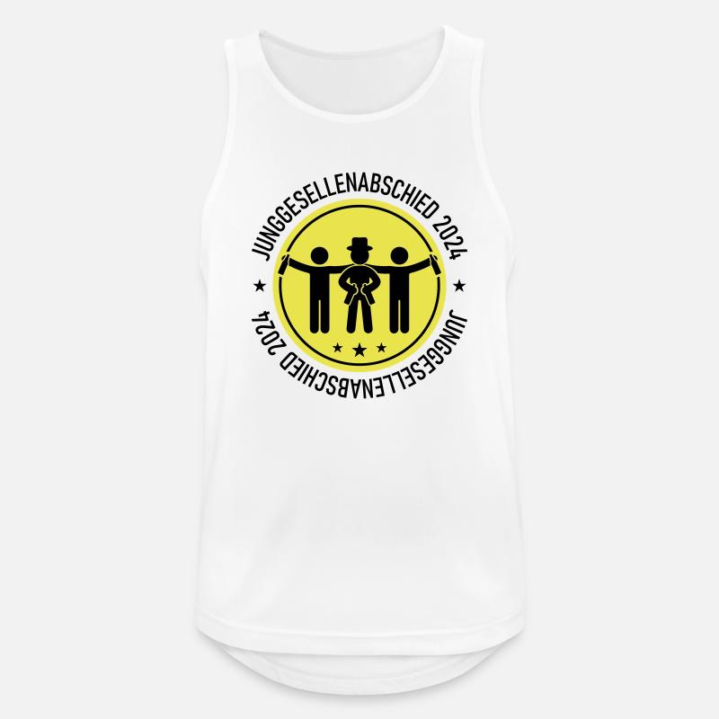 Junggesellenabschied 2024 - Männer Tank Top atmungsaktiv - Weiß