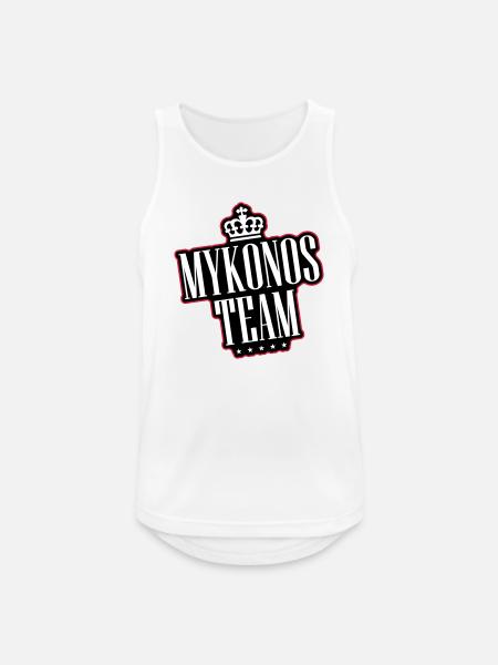Mykonos Team - Men's Breathable Tank Top - white