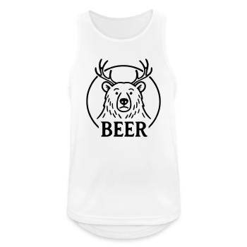 Beer - Débardeur respirant Homme - blanc - Devant - Nick (188cm)