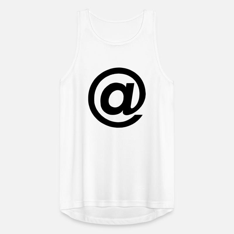 E-Mail-Zeichen @ ("at") Männer Tank Top atmungsaktiv