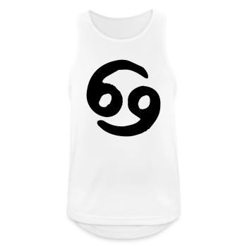 cancer zodiac - Männer Tank Top atmungsaktiv - Weiß - Vorne - Nick (188cm)