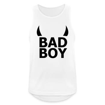 bad boy - Débardeur respirant Homme - blanc - Devant - Nick (188cm)