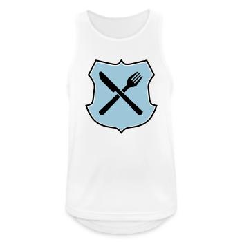 Essen - Männer Tank Top atmungsaktiv - Weiß - Vorne - Nick (188cm)