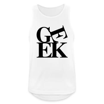 Geek - Men's Breathable Tank Top - white - Front - Nick (188cm)