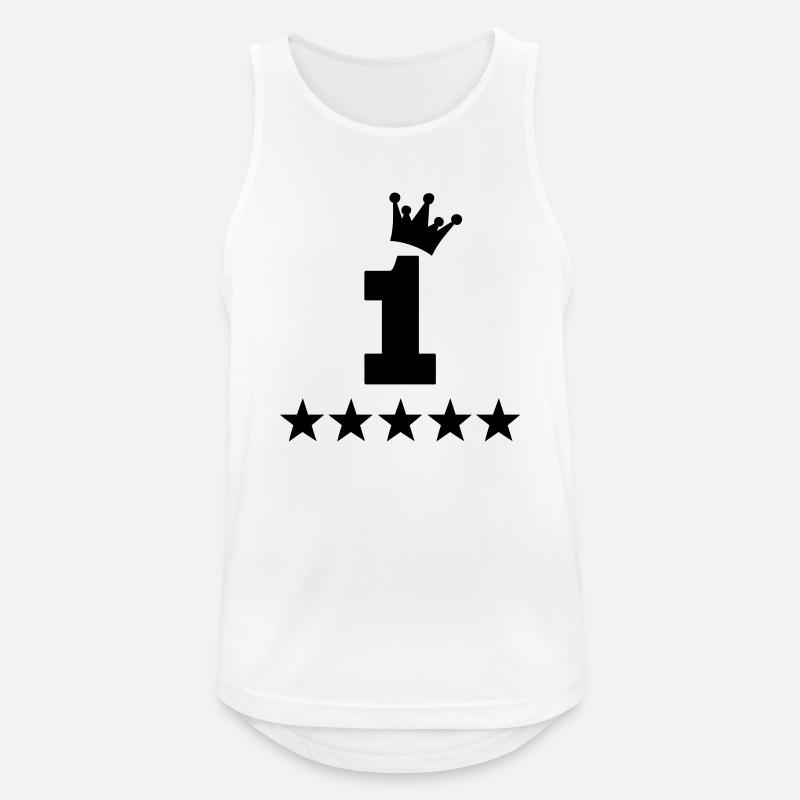 1 - Männer Tank Top atmungsaktiv - Weiß