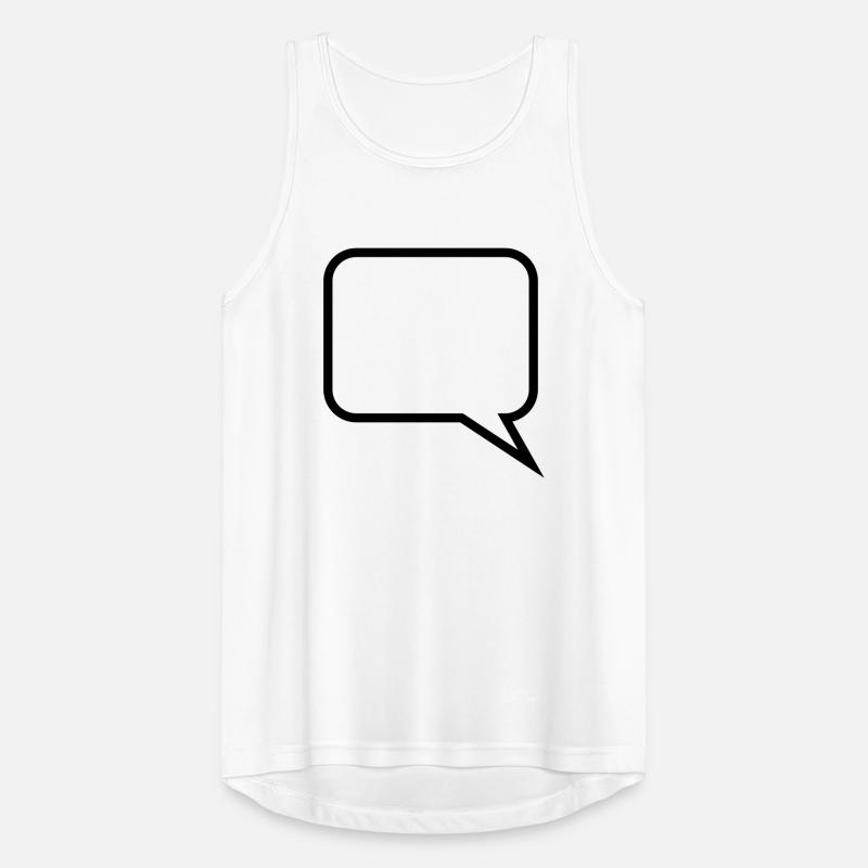 Sprechblase // Comic // Spruch machen // Aussage Männer Tank Top atmungsaktiv